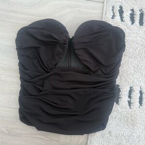 Black bustier tube top from Isalis in NYC- size small so so cute